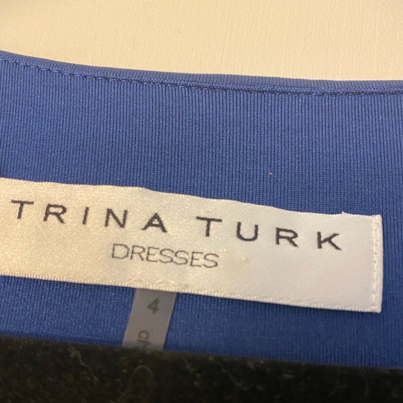 Navy Jersey Trina Turk Dress size 4 - Picture 3 of 5
